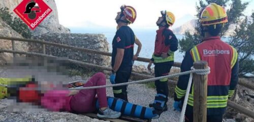 escalador ferit al Penyal d'Ifac